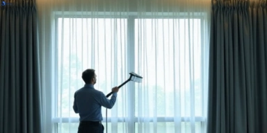 Commercial curtain stain removal service oak-park-vic hotels offices restaurants