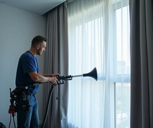Professional commercial curtain cleaning process equipment Matty Curtain Cleaning oak-park-vic